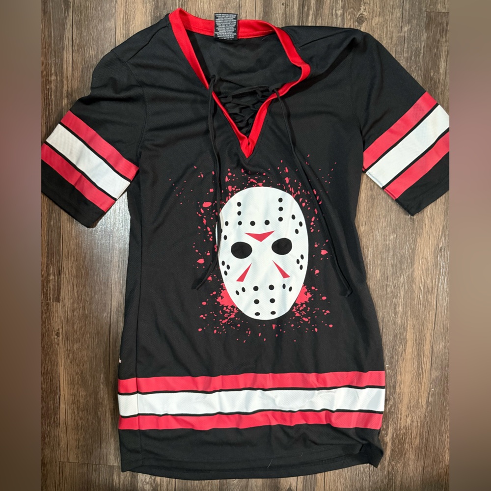 Spirit Black and Red Hockey Mask Top